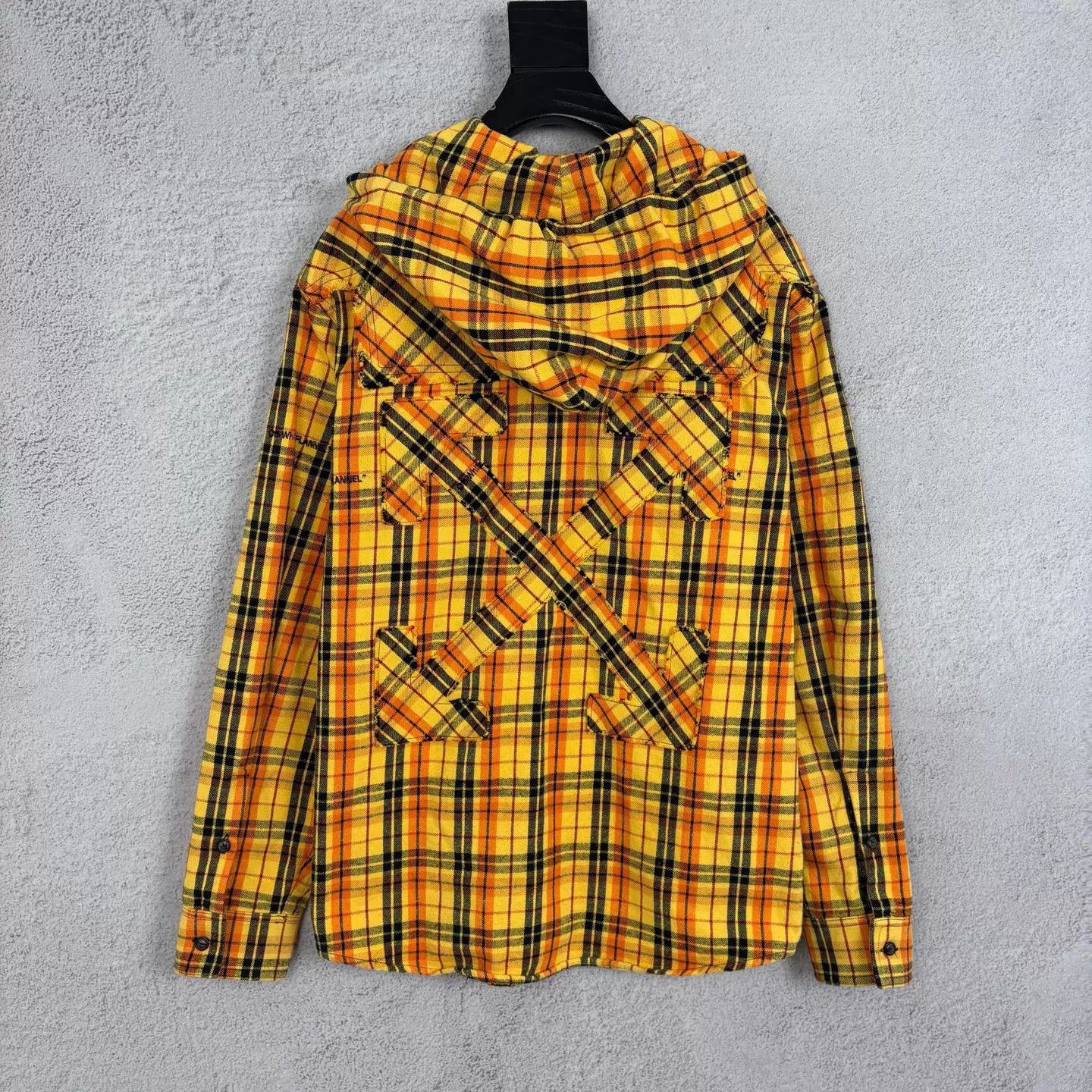 Off-White OFF-WHITE Gingham Arrow Hooded Shirt Jacket XS Size US XS / EU 42 / 0 - 2 Thumbnail