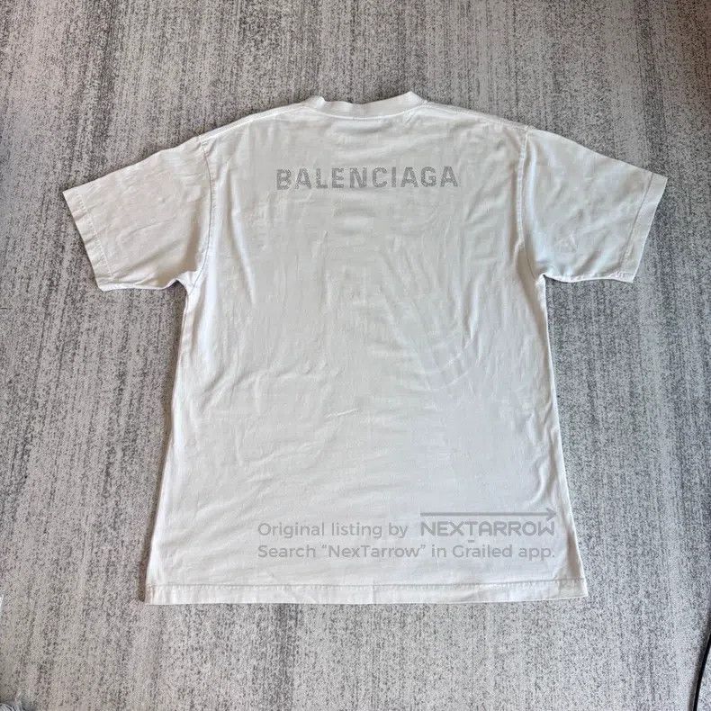 Balenciaga Balenciaga Diamond logo short sleeve with white back Size US XS / EU 42 / 0 - 3 Thumbnail