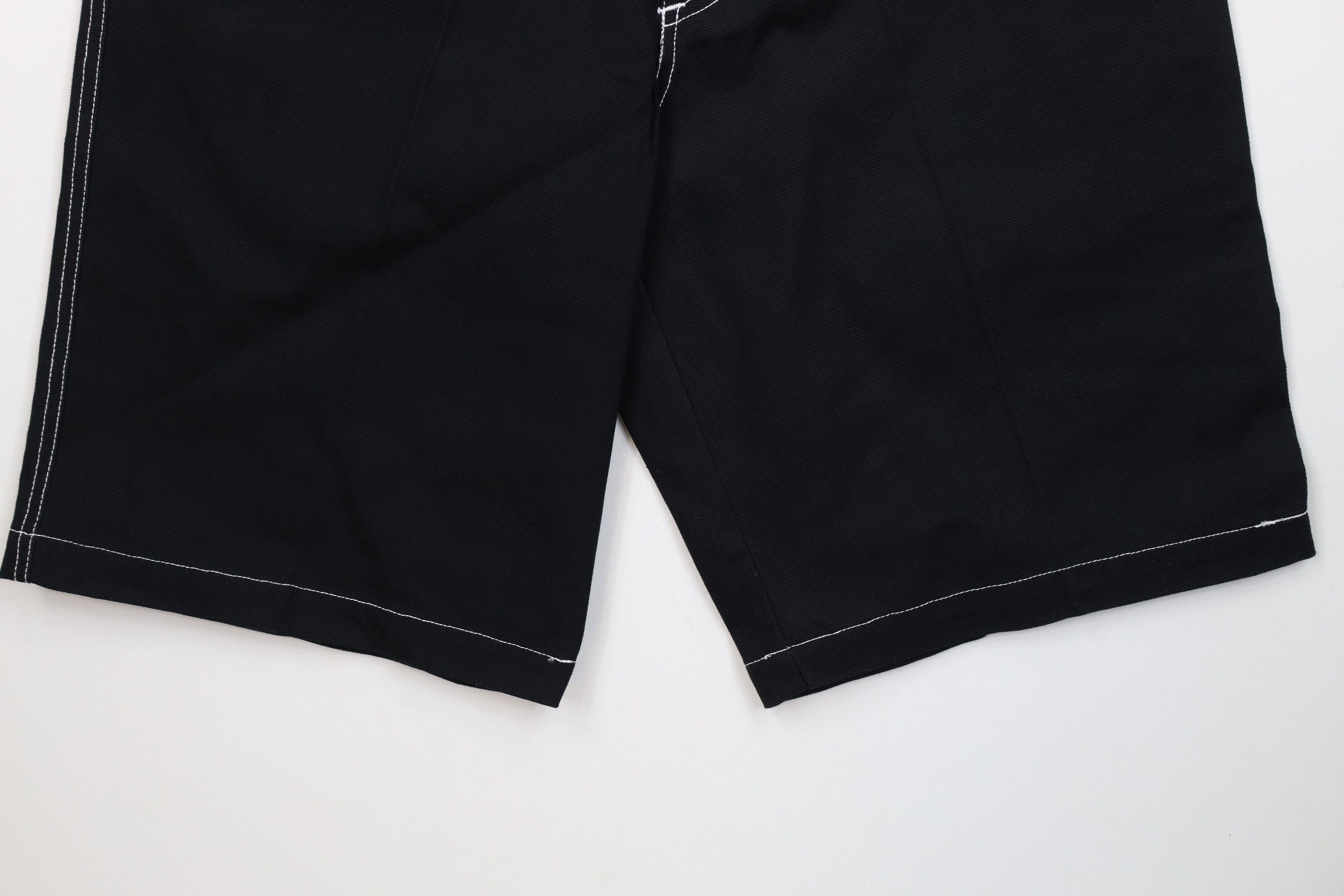 Vintage Deadstock Vintage 90s Streetwear Fit Canvas Shorts Black Size US 30 / EU 46 - 4 Thumbnail