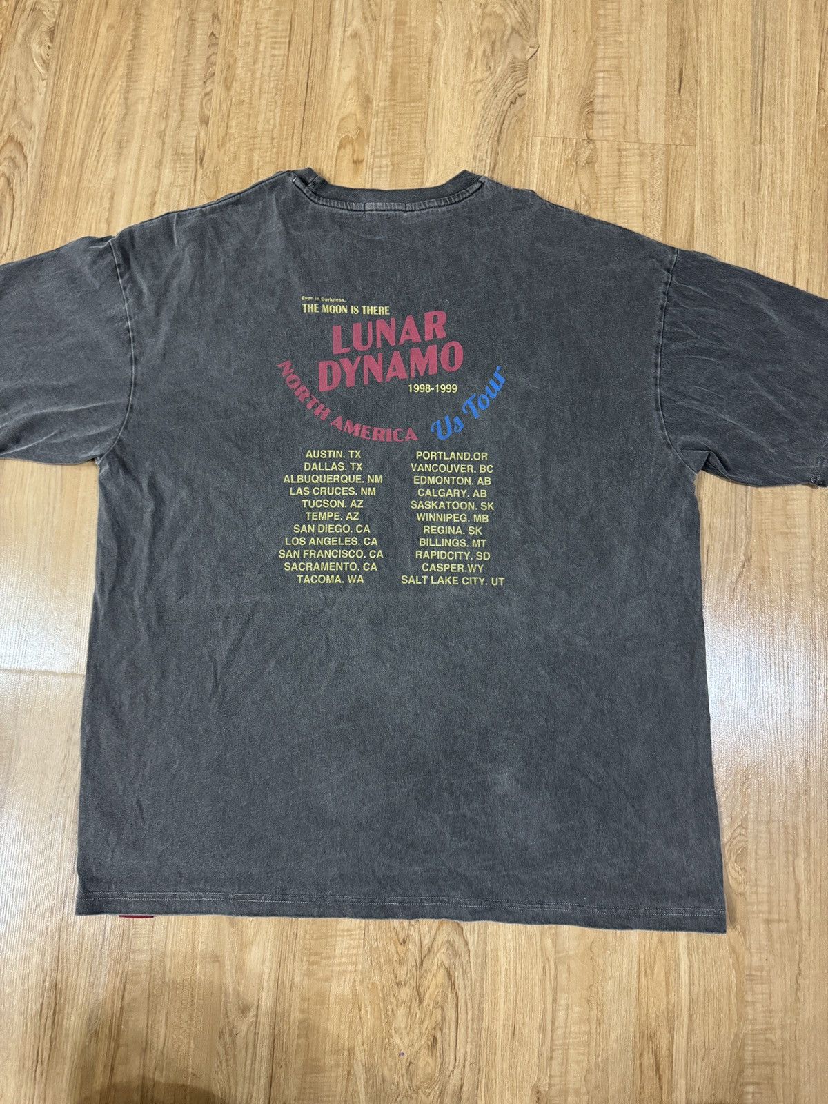 Band Tees × Vintage LUNAR DYNAMO TECHNO Band Tshirt Size US XL / EU 56 / 4 - 3 Thumbnail