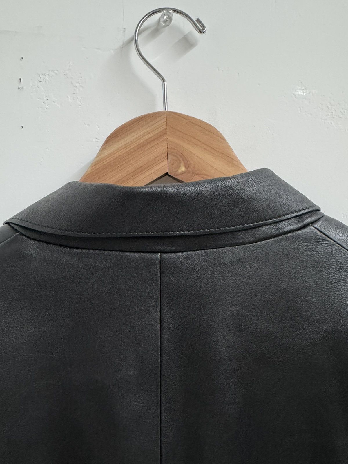 Cos COS Black Leather Blazer – Lambskin – Size 40R – Minimalist Size US M / EU 48-50 / 2 - 9 Thumbnail