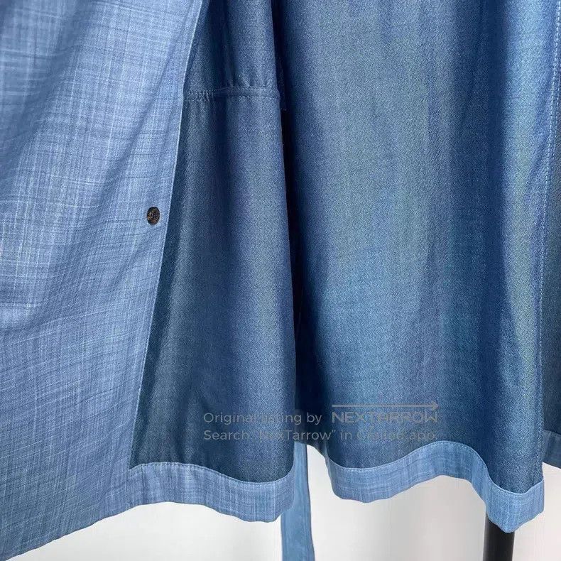 Hermes Hermes Blue Silk Bathrobe Size XS / US 0-2 / IT 36-38 - 9 Thumbnail