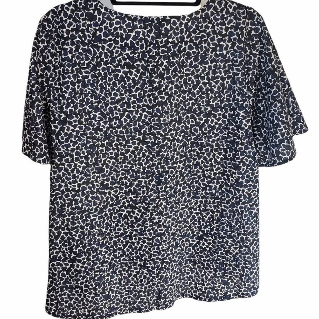 Other Who What Wear | Blue, Button Down, Giraffe Print Shirt | XL Size XL / US 12-14 / IT 48-50 - 6 Thumbnail