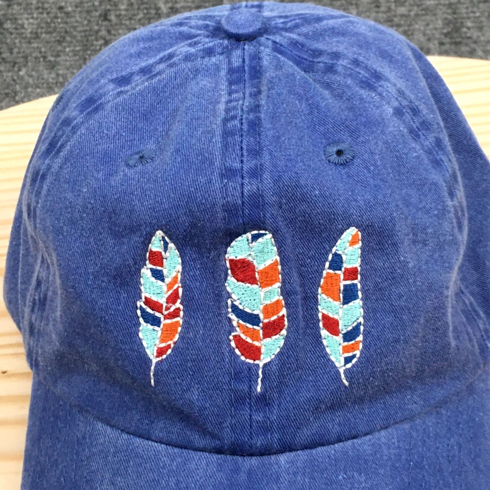 Logo 7 Fahrenheit Baseball Cap Blue OS Adjustable Curved Brim Embroidered Logo Unisex Size ONE SIZE - 3 Thumbnail
