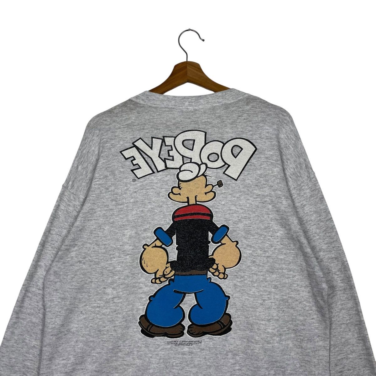 Vintage Vintage 90s Popeye Big Print Crewneck Sweatshirt Size US M / EU 48-50 / 2 - 8 Thumbnail