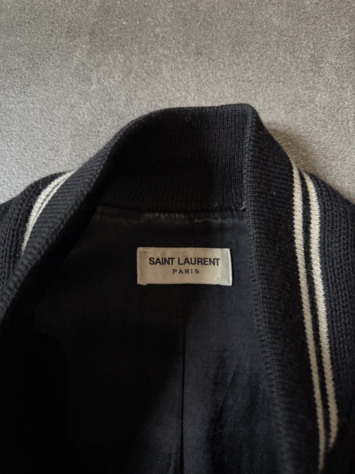 Saint Laurent Paris Saint Laurent Black Wool Teddy Jacket Size US M / EU 48-50 / 2 - 10 Thumbnail
