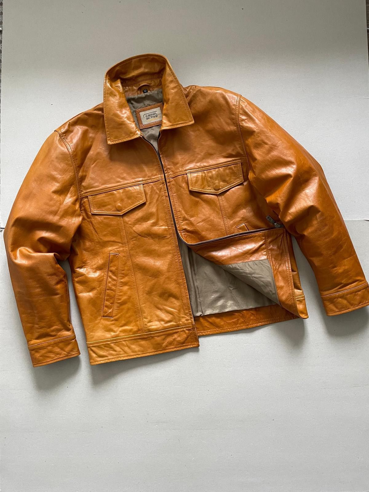 camel active Vintage Camel Active Leather Jacket Size US L / EU 52-54 / 3 - 2 Thumbnail