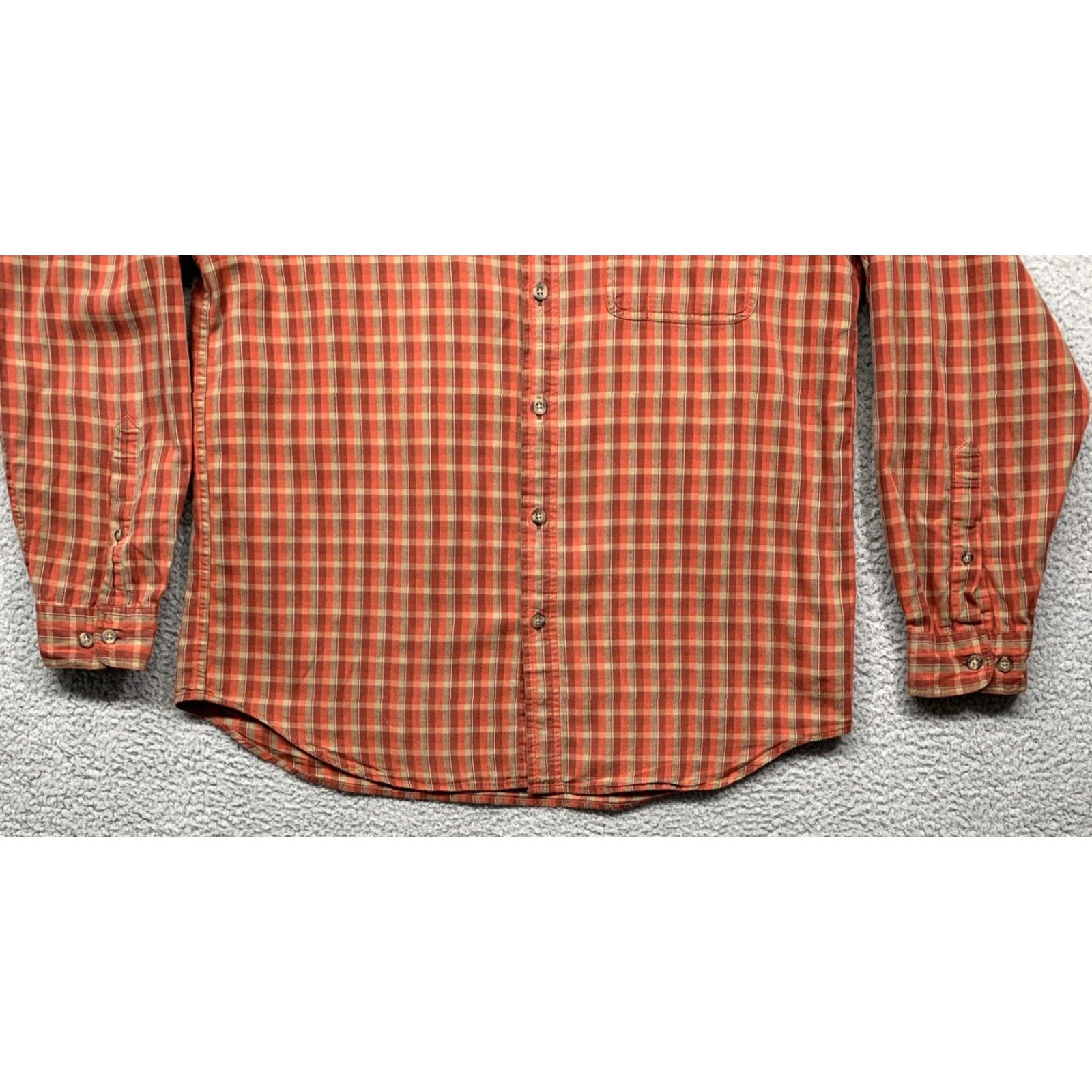 Logo 7 Columbia Mens Long Sleeve Shirt Size Medium Red Brown Tan Plaid Logo Button-Up Shirt Mens Regular Fit Size US M / EU 48-50 / 2 - 3 Thumbnail