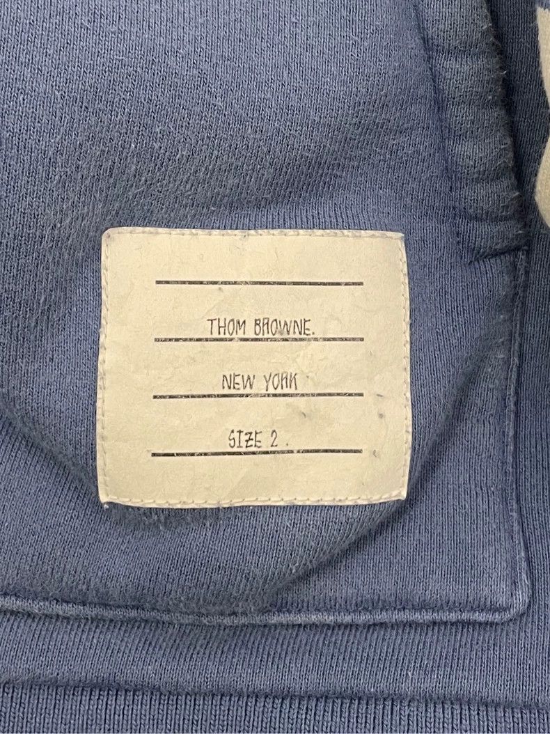 Thom Browne Thom Browne Smog blue hooded hoodie Size US M / EU 48-50 / 2 - 5 Thumbnail