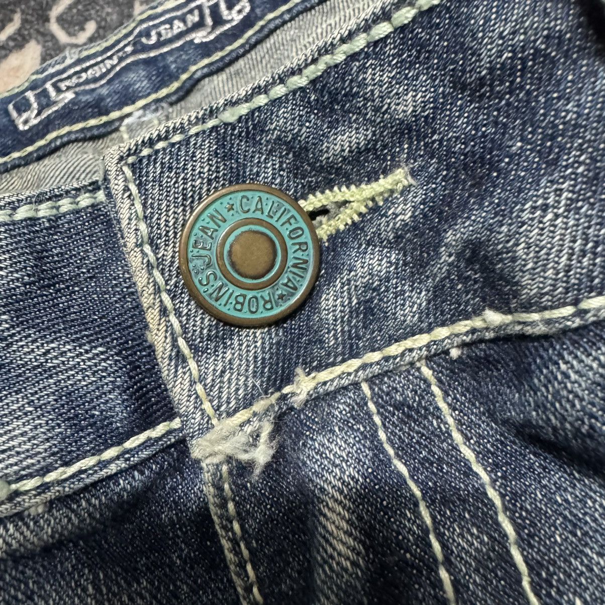 Robins Jeans Robins Jeans Embroidery Denim Flare Jeans Size US 33 - 20 Thumbnail