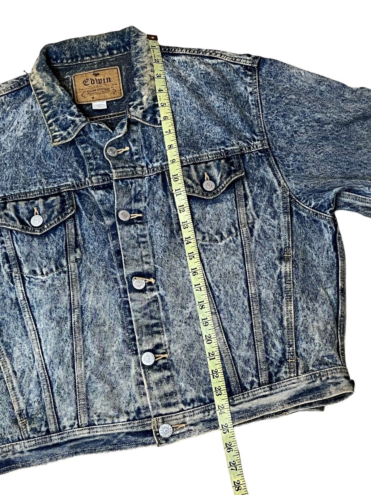 Edwin ICONIC🔥VINTAGE EDWIN ACID WASH TRUCKER DENIM JACKET Size US L / EU 52-54 / 3 - 9 Thumbnail