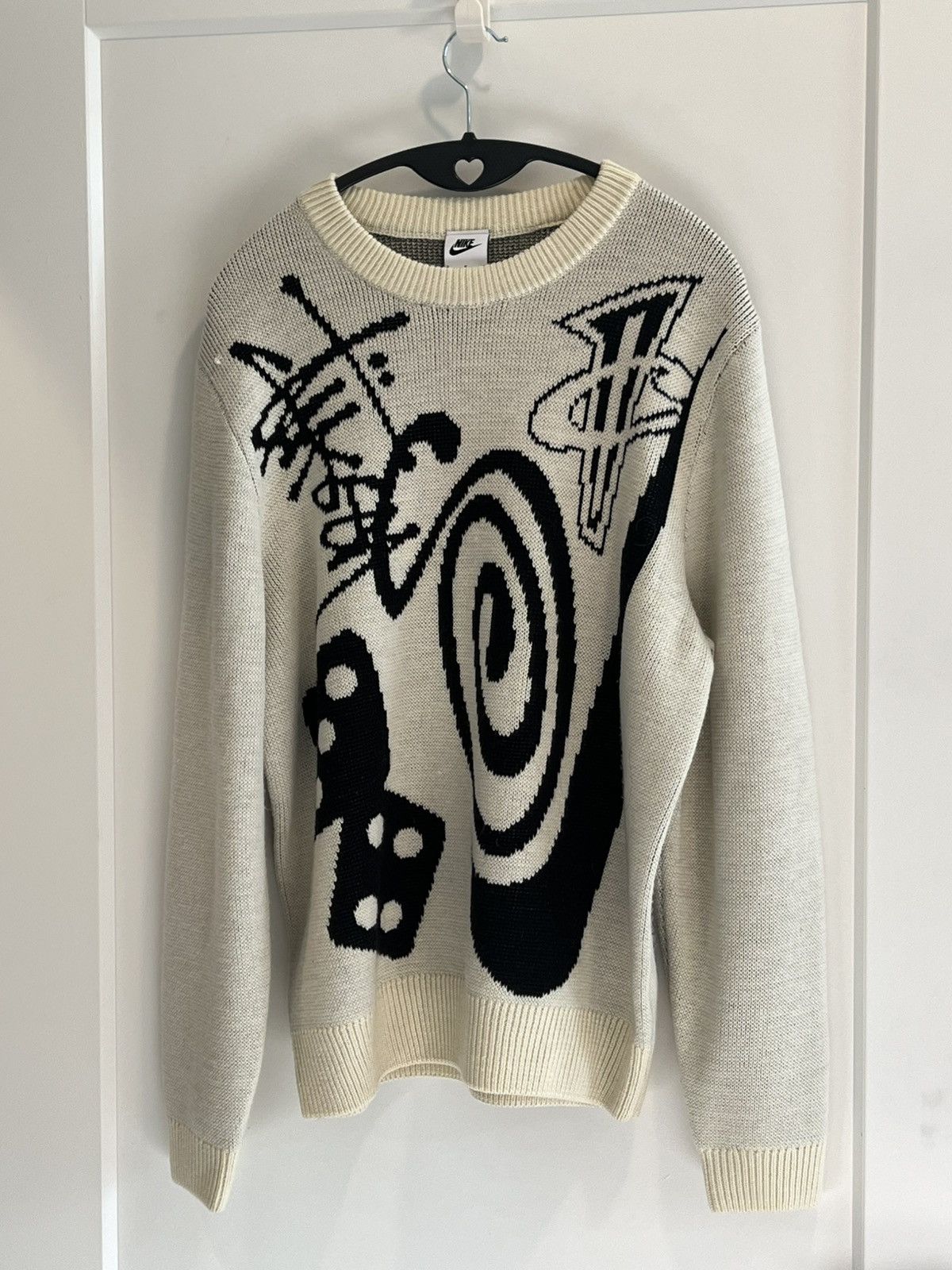 Stussy Stussy 8 Ball Spray Sweater Ivor | Grailed