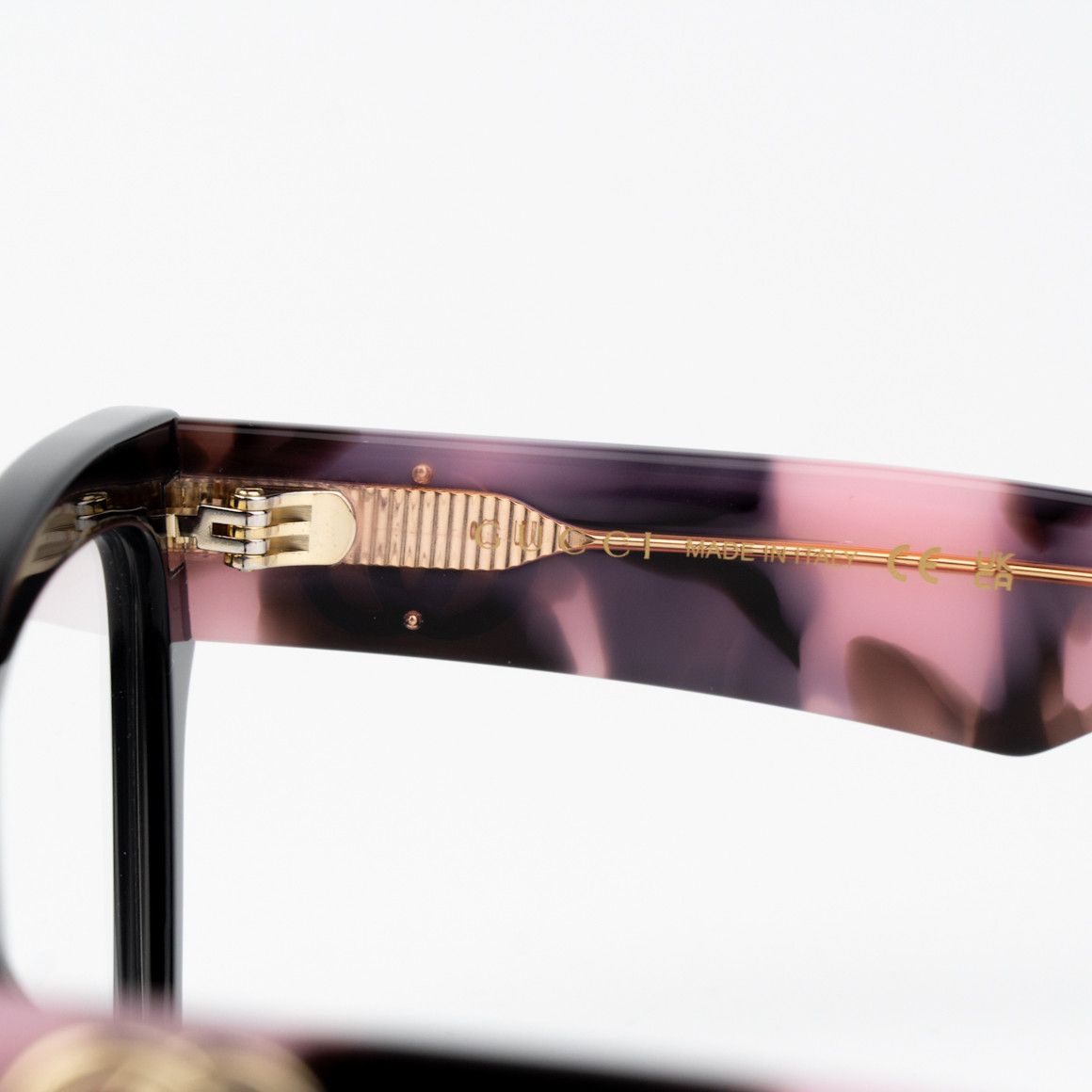 Gucci NEW Gucci GG1424O 012 Black Pink Cat Eye Women Eyeglasses Size ONE SIZE - 7 Thumbnail