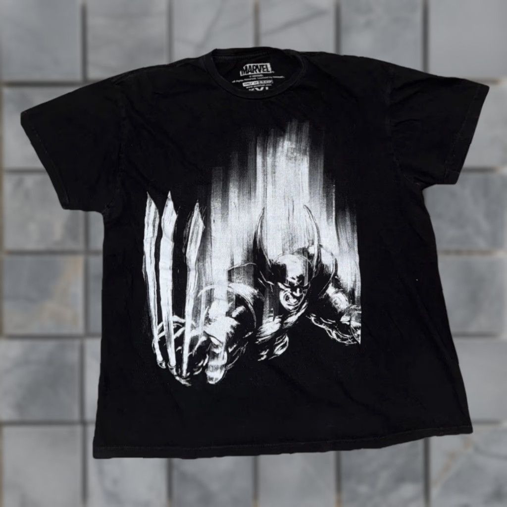 Vintage VINTAGE Marvel Wolverine Slash Graphic T-Shirt Black XL Mens X-Men 90s Wolf? Size US XL / EU 56 / 4 - 1 Thumbnail