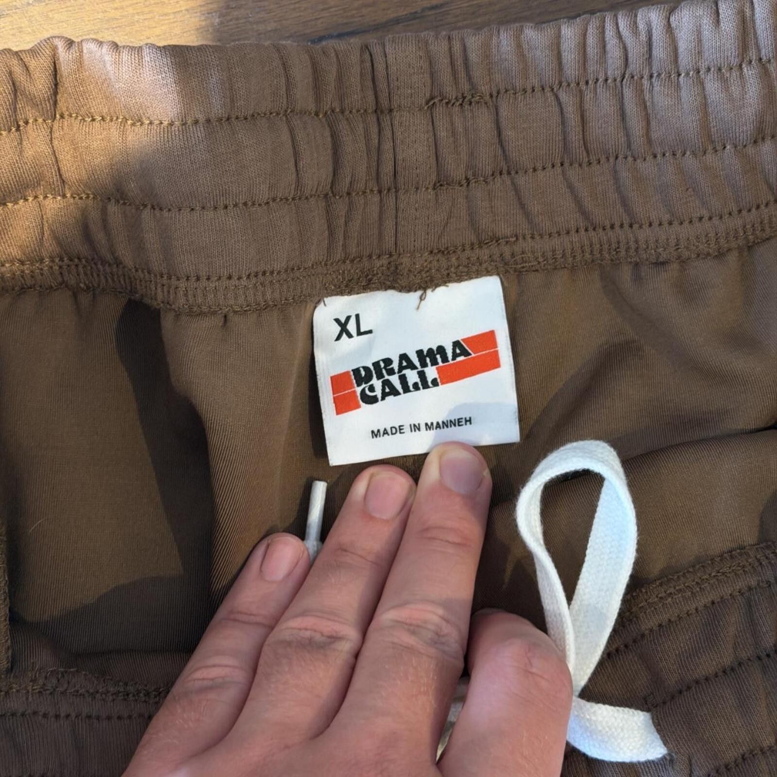 Other Drama Call Brown Diamante Sweatpants Size US 36 / EU 52 - 3 Thumbnail