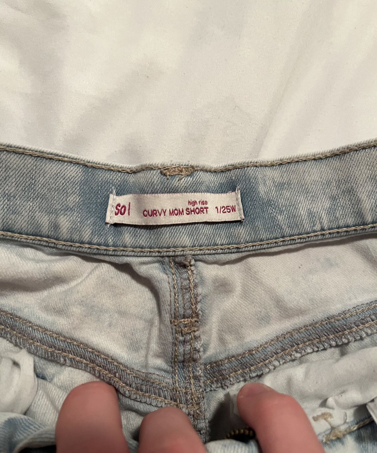Other SOl Curvy Mom Short High Rise Jeans Booty Shorts 1/25W Size 25" / US 0 / IT 36 - 3 Thumbnail