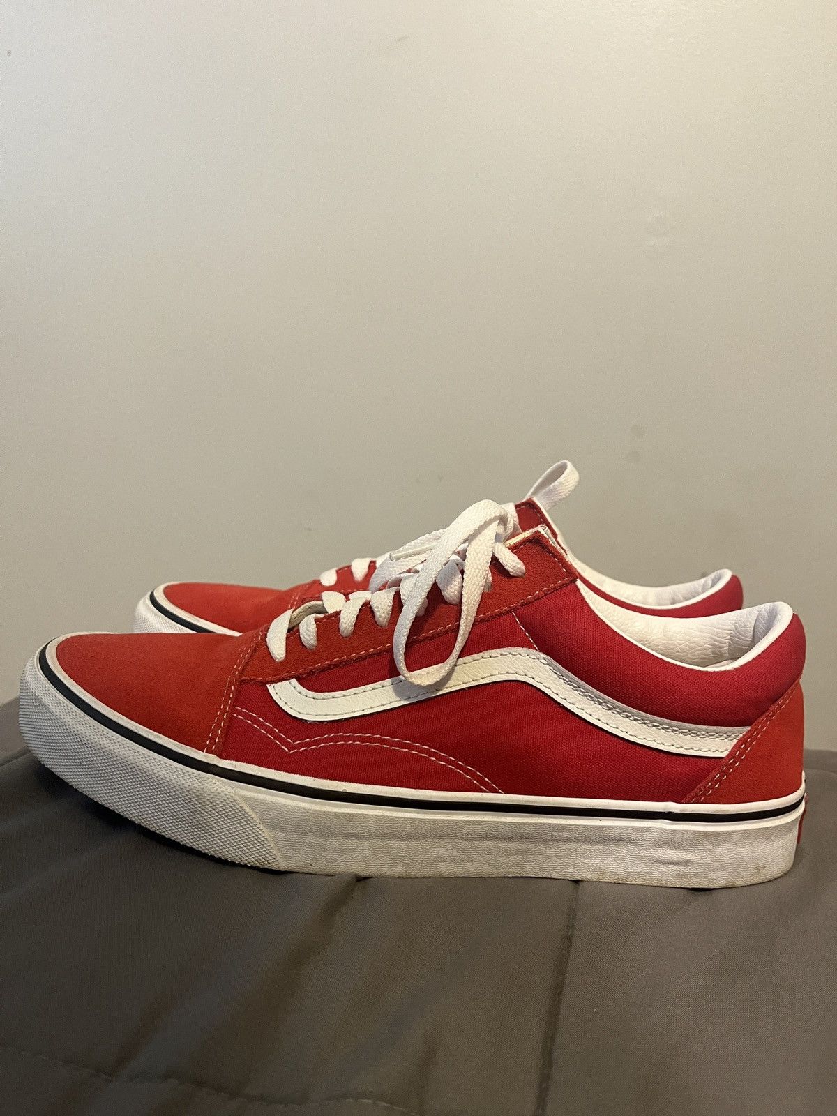 Vans Red Old Skool Vans Size US 9.5 / EU 42-43 - 1 Thumbnail