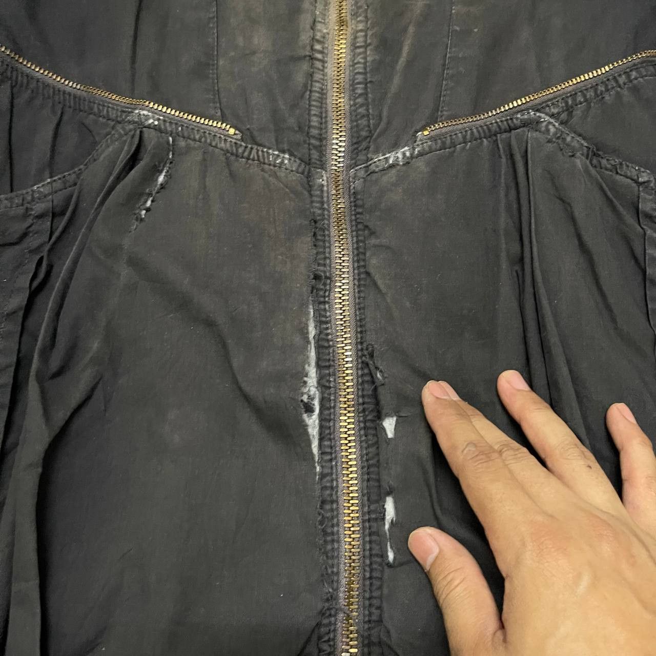 Japanese Brand Vintage Fittz International Thrashed Jacket Issey Miyake Size US L / EU 52-54 / 3 - 10 Thumbnail
