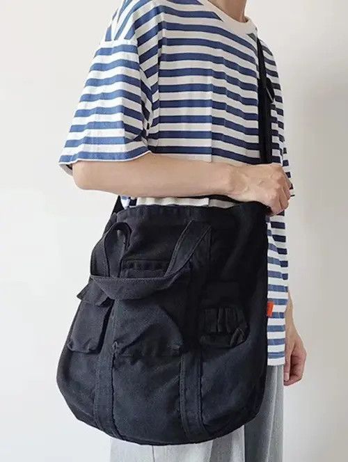 Japanese Brand Fashion utility canvas messenger grunge bag vintage Size ONE SIZE - 2 Thumbnail