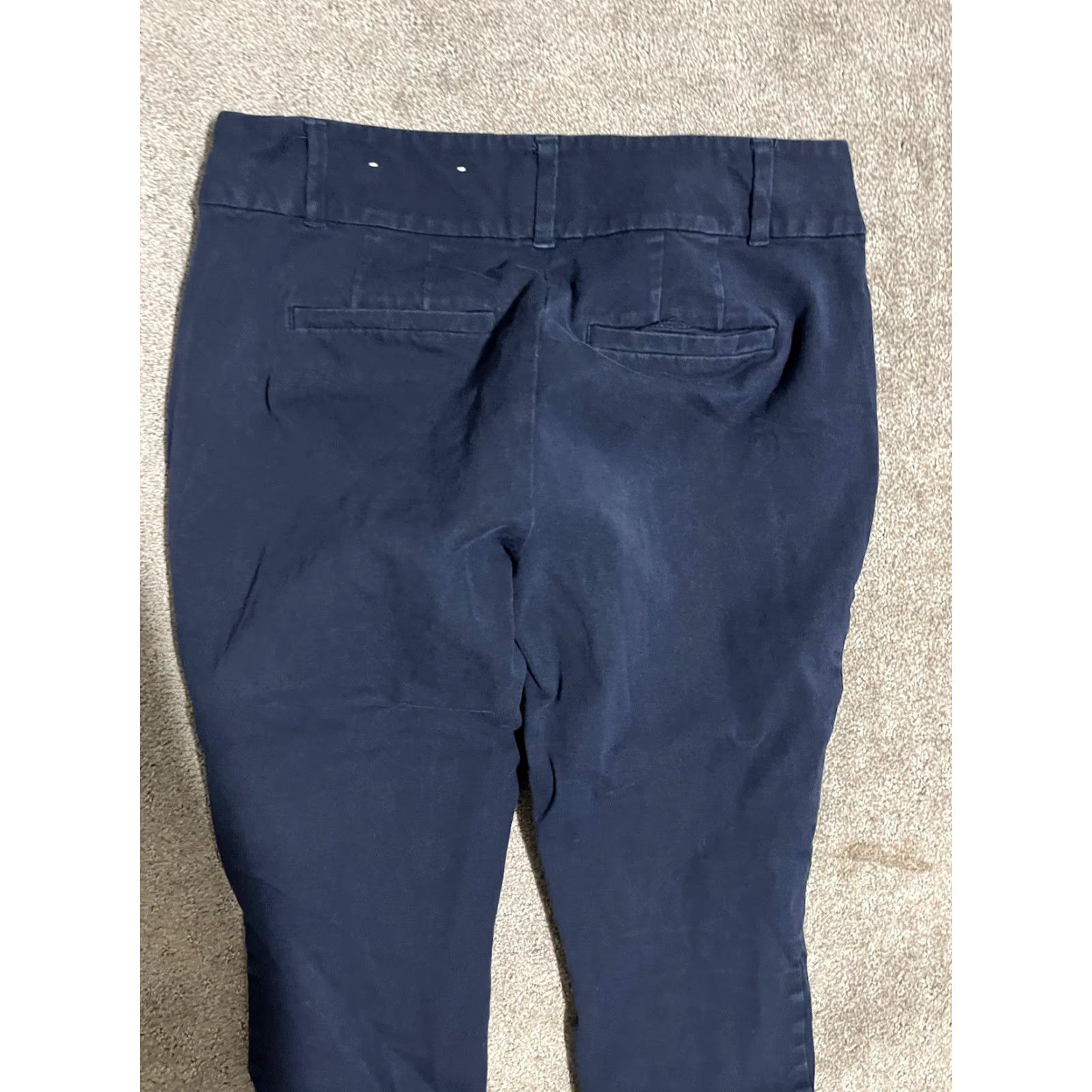 Loft VINTAGE LOFT Women's Dress Pants Skinny Ankle Size 2 Blue Casual Pockets Size 26" / US 2 / IT 38 - 3 Thumbnail