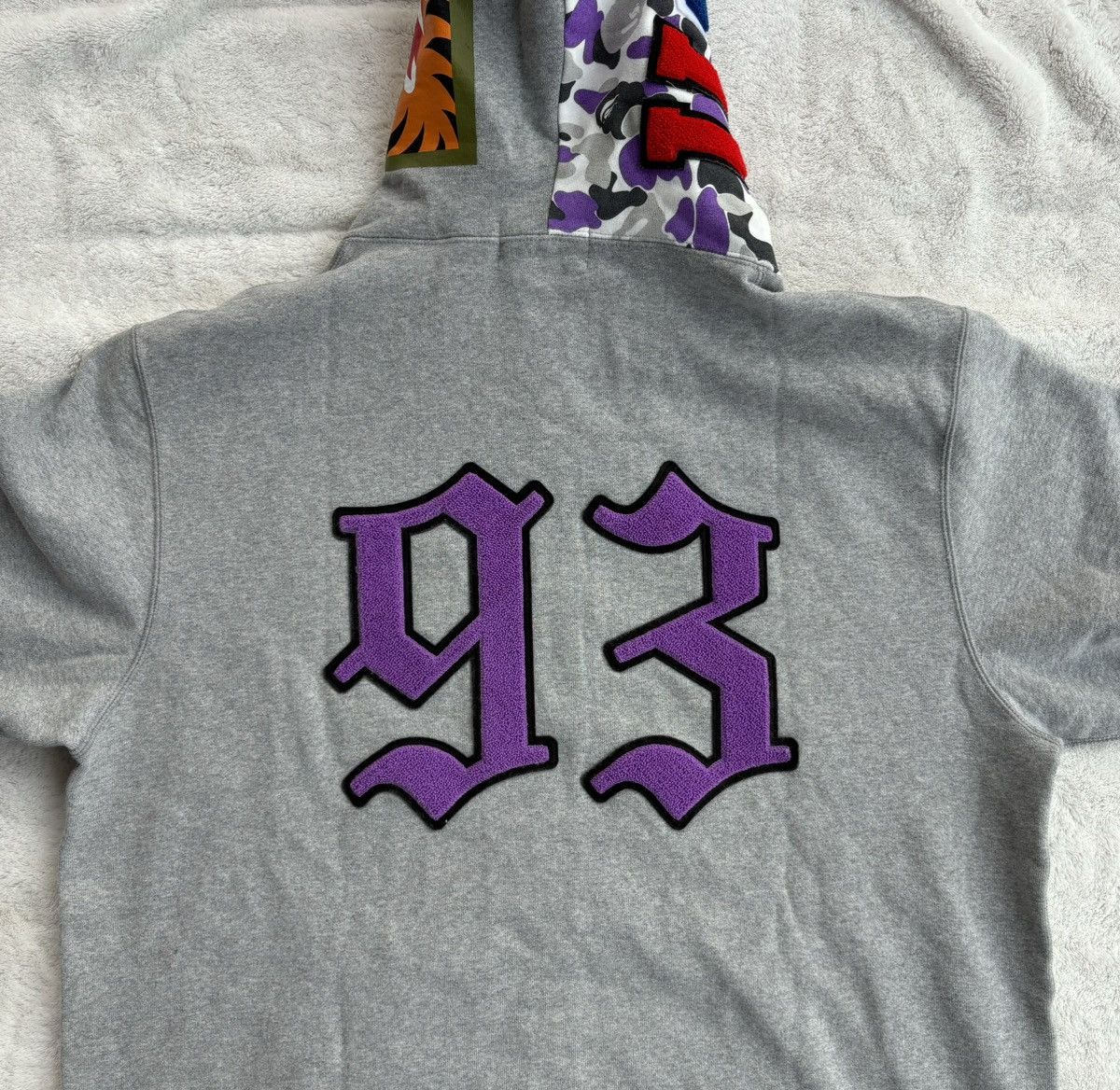 Bape Bape Grey ‘Soho Store 18th Anniversary’ Zip Shark Hoodie Size US XL / EU 56 / 4 - 6 Thumbnail
