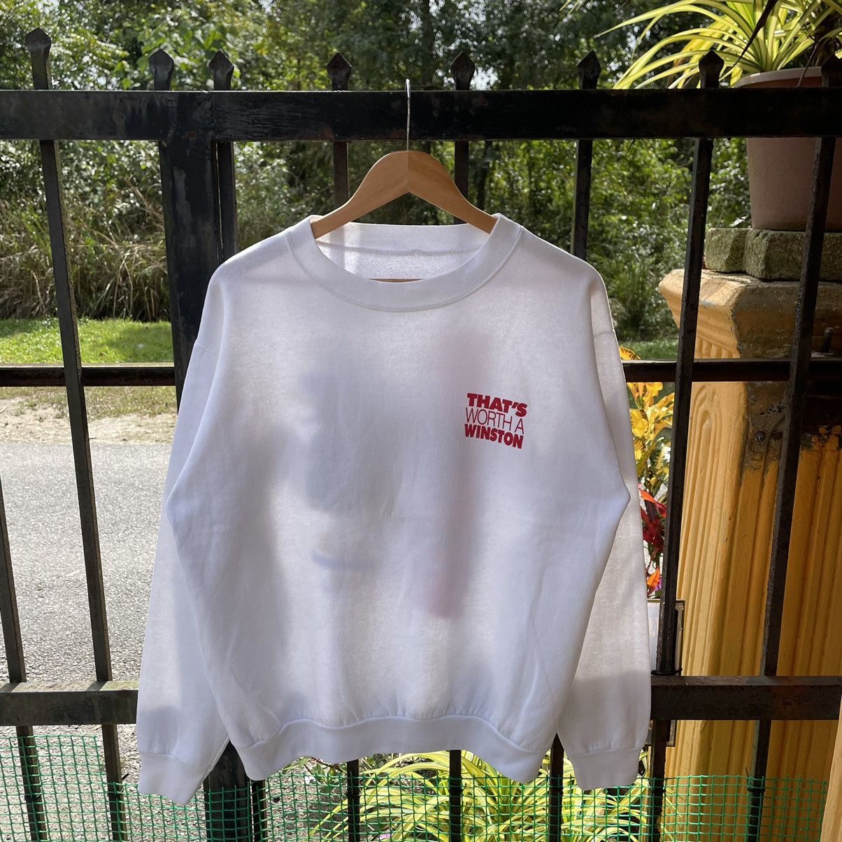 Vintage 🔥Vintage 1992 Winston Big Logo Design Sweatshirts Size US M / EU 48-50 / 2 - 2 Thumbnail