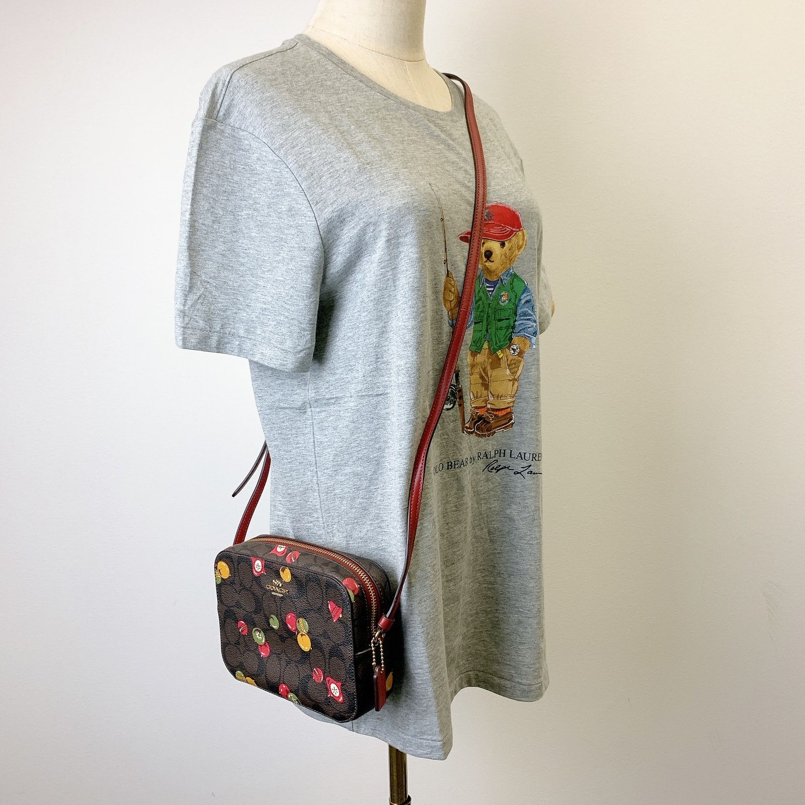Coach Coach C6904 Mini Camera Bag Signature Canvas Ornament Print Size ONE SIZE - 1 Thumbnail