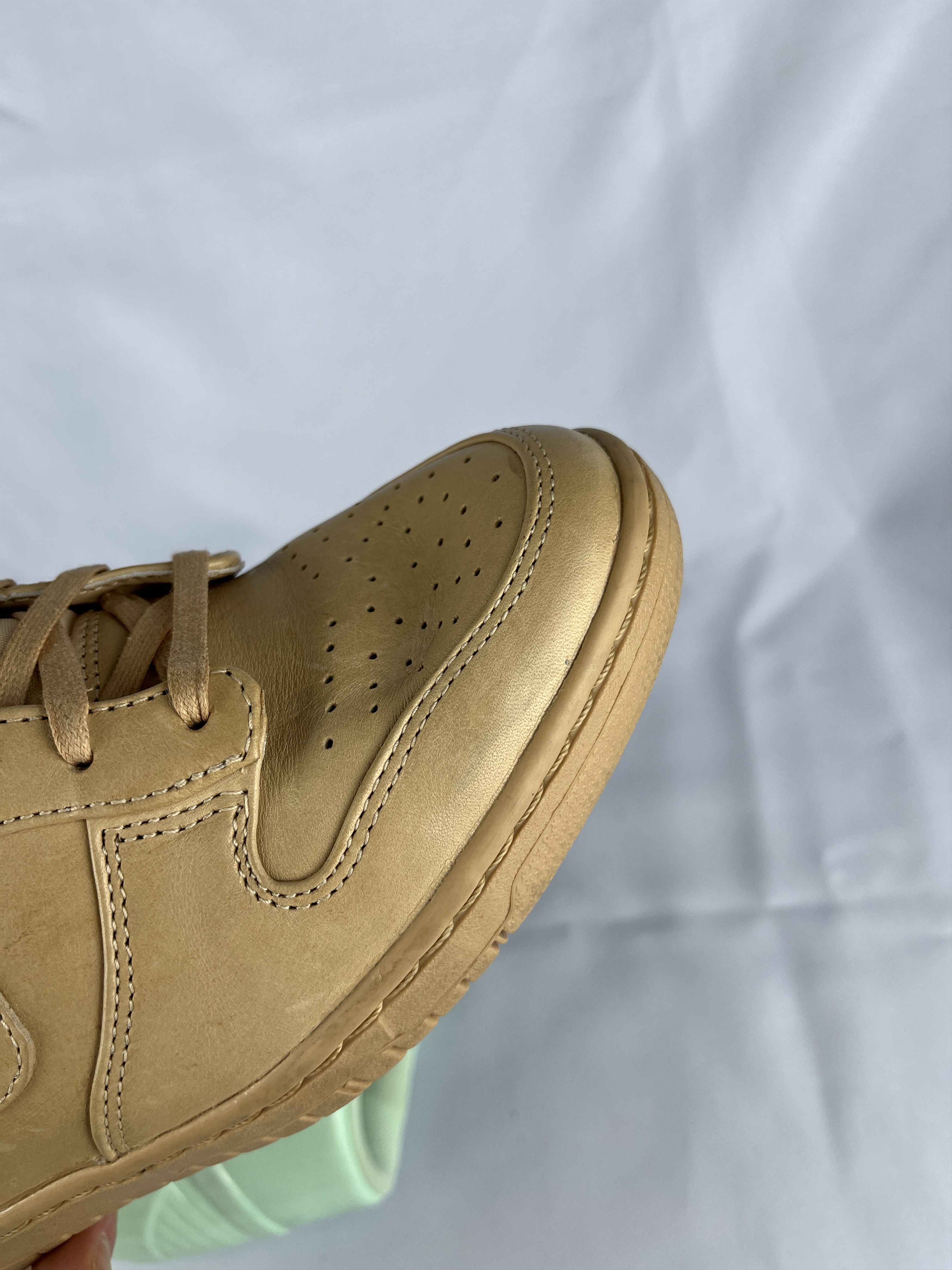 Nike Nike Dunk Sky High VT QS 'Vachetta Tan Arctic Green' Shoes Size US 6.5 / IT 36.5 - 14 Thumbnail