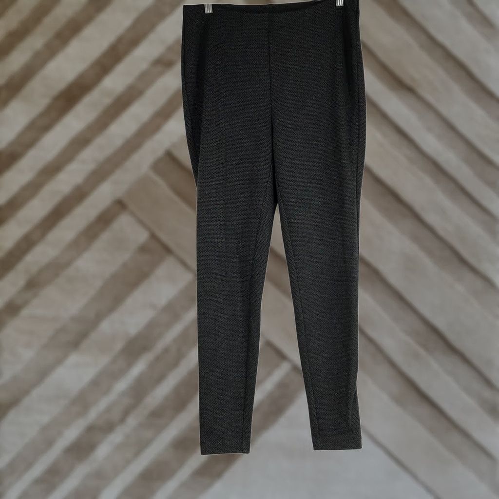 J. Jill J. Jill Leggings Gray Textured Ponte Knit Slim Fit Size M Charcoal Womens Pants Size 32" / US 10 / IT 46 - 1 Thumbnail