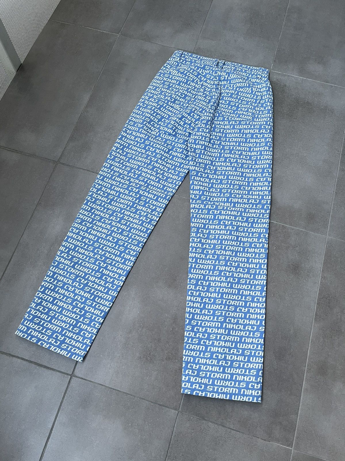 Other !DS! SS23 Nikolaj Storm Chaco Monogram Denim Pants Size US 30 / EU 46 - 10 Thumbnail
