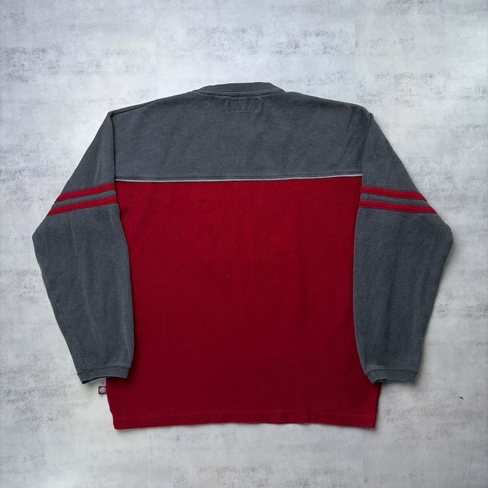 Point Zero Y2K Red Point Zero Grunge Skater Boxy Crewneck Sweater Size US L / EU 52-54 / 3 - 7 Thumbnail