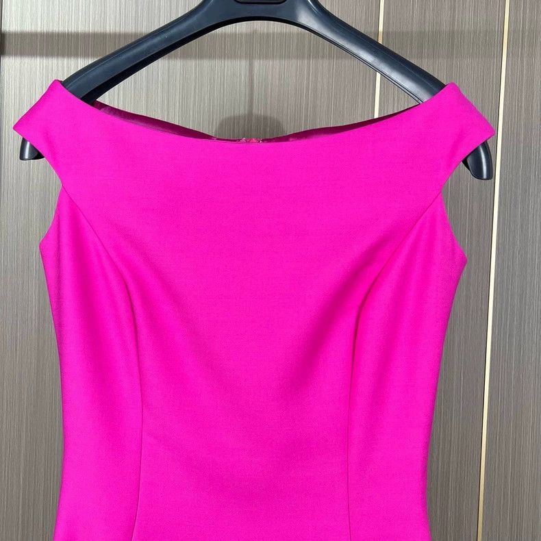 Dior Dior Rose pink sleeveless wool dress 2504-Nextarrow Size XS / US 0-2 / IT 36-38 - 3 Thumbnail