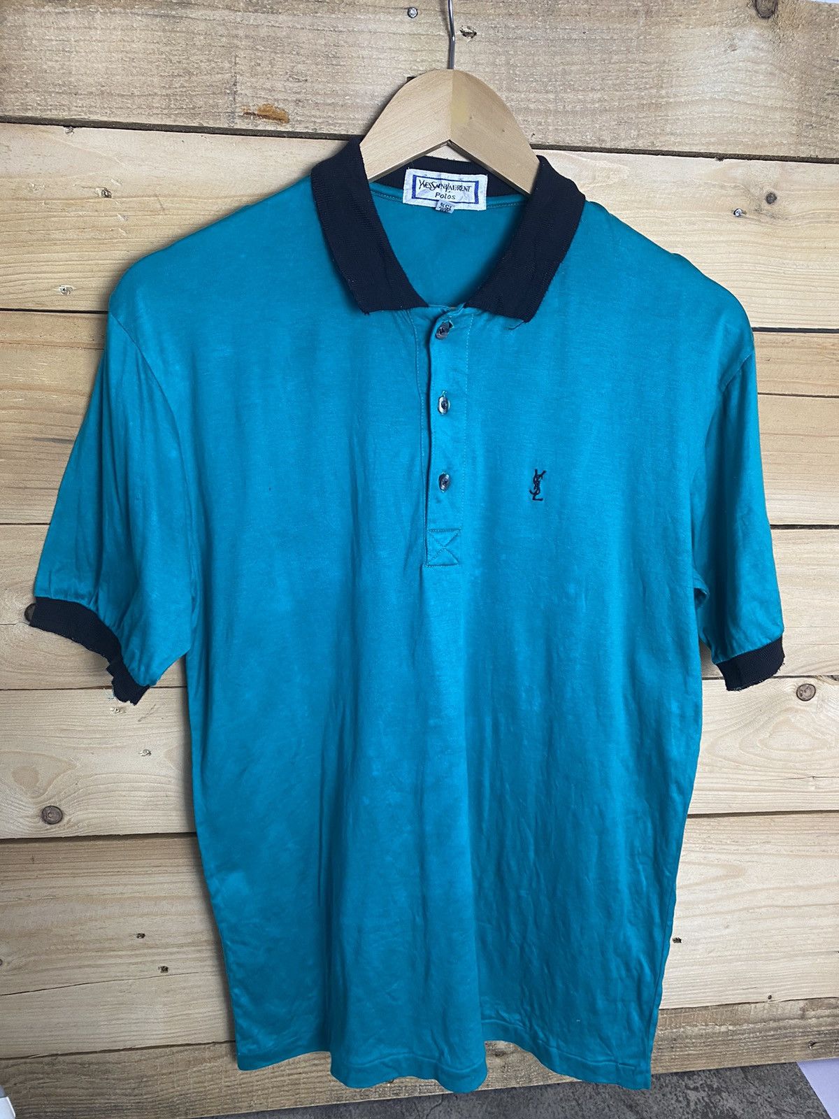 Japanese Brand × Vintage × Yves Saint Laurent Ysl Polo tshirt Size US M / EU 48-50 / 2 - 1 Thumbnail