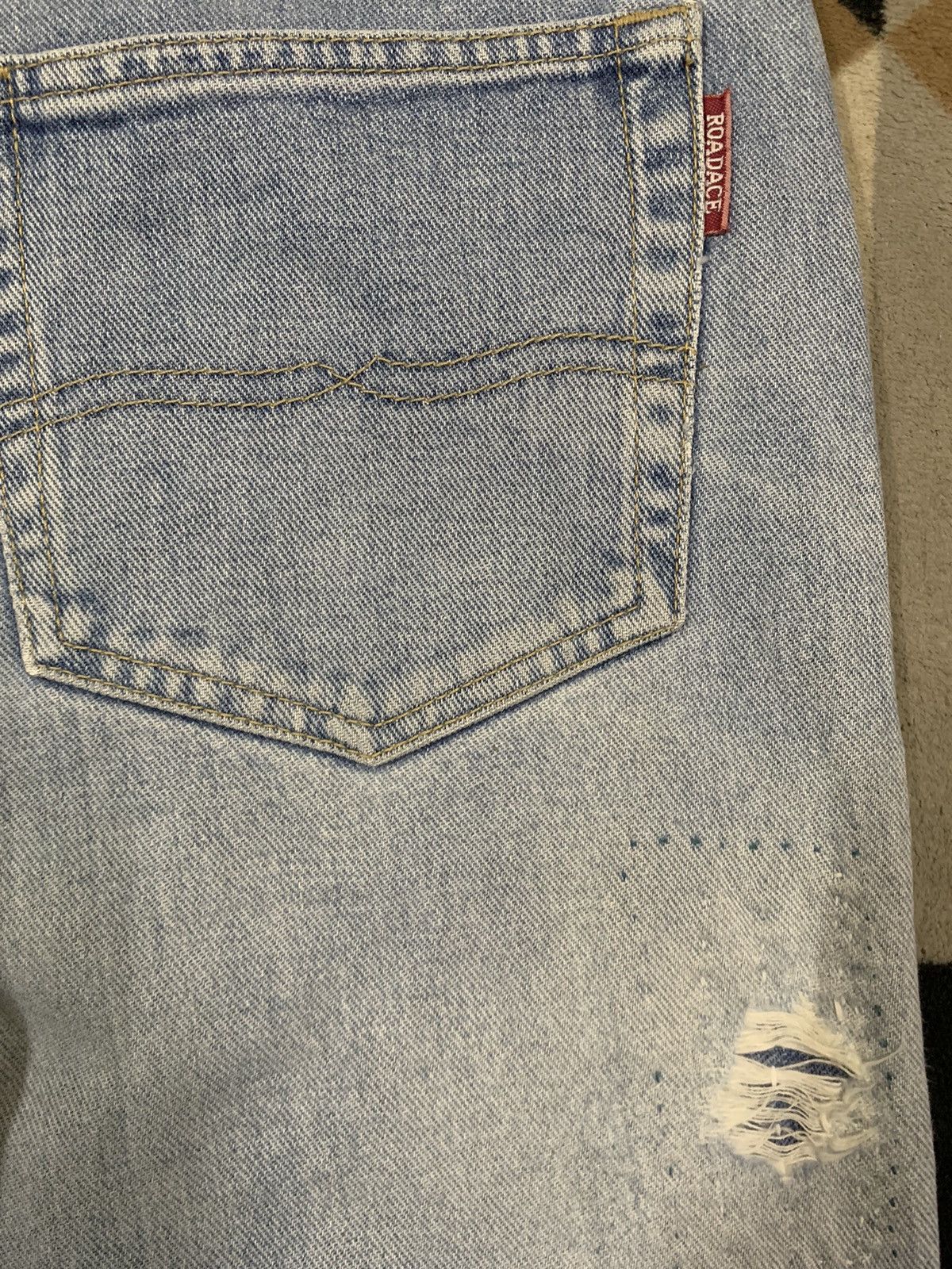 Japanese Brand Vintage Japanese Brand Roadace Baggy Distressed Jeans Size US 32 / EU 48 - 14 Thumbnail