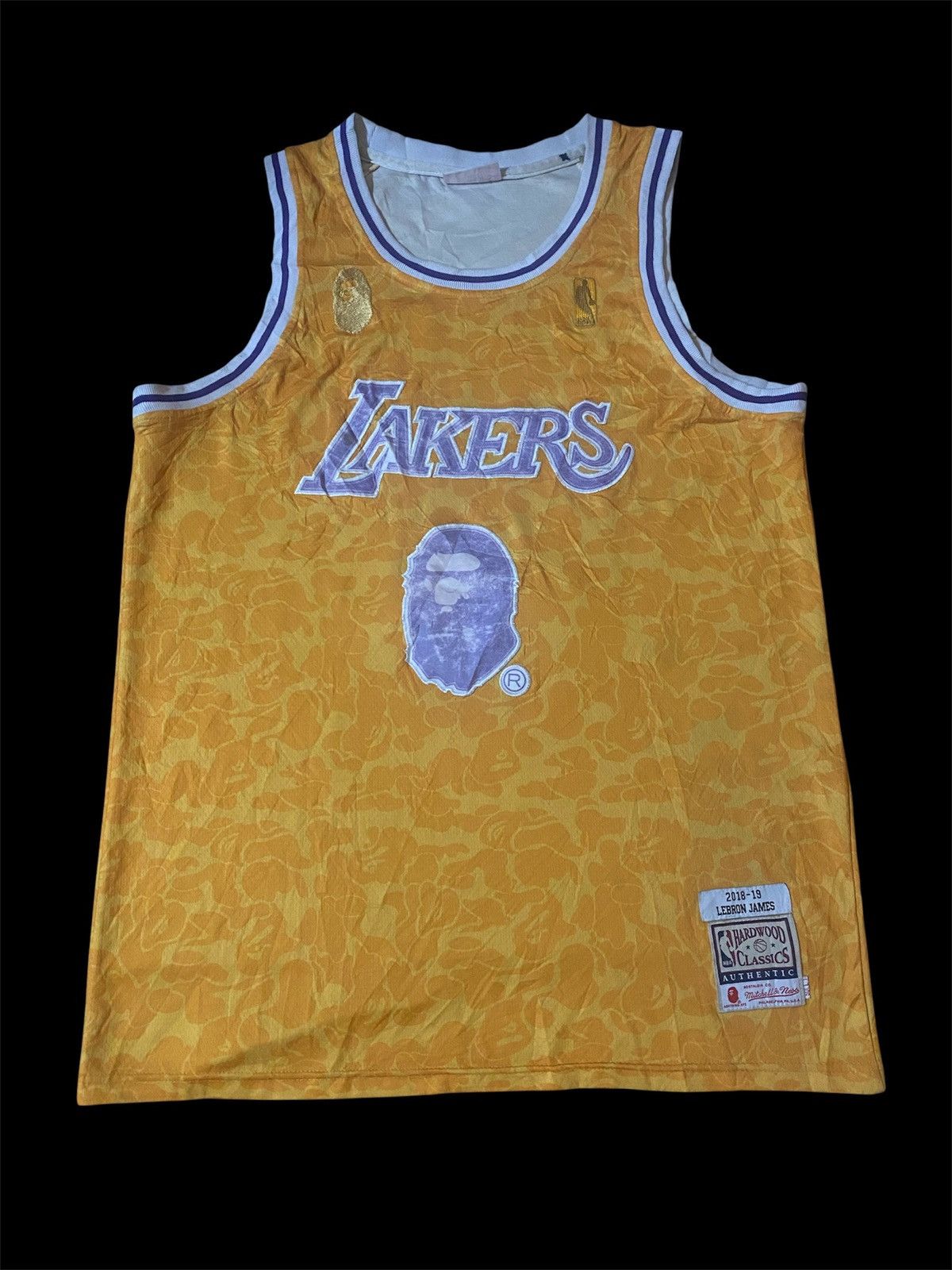 Bape X Mitchell & Ness Limited Edition Lakers Lebron James