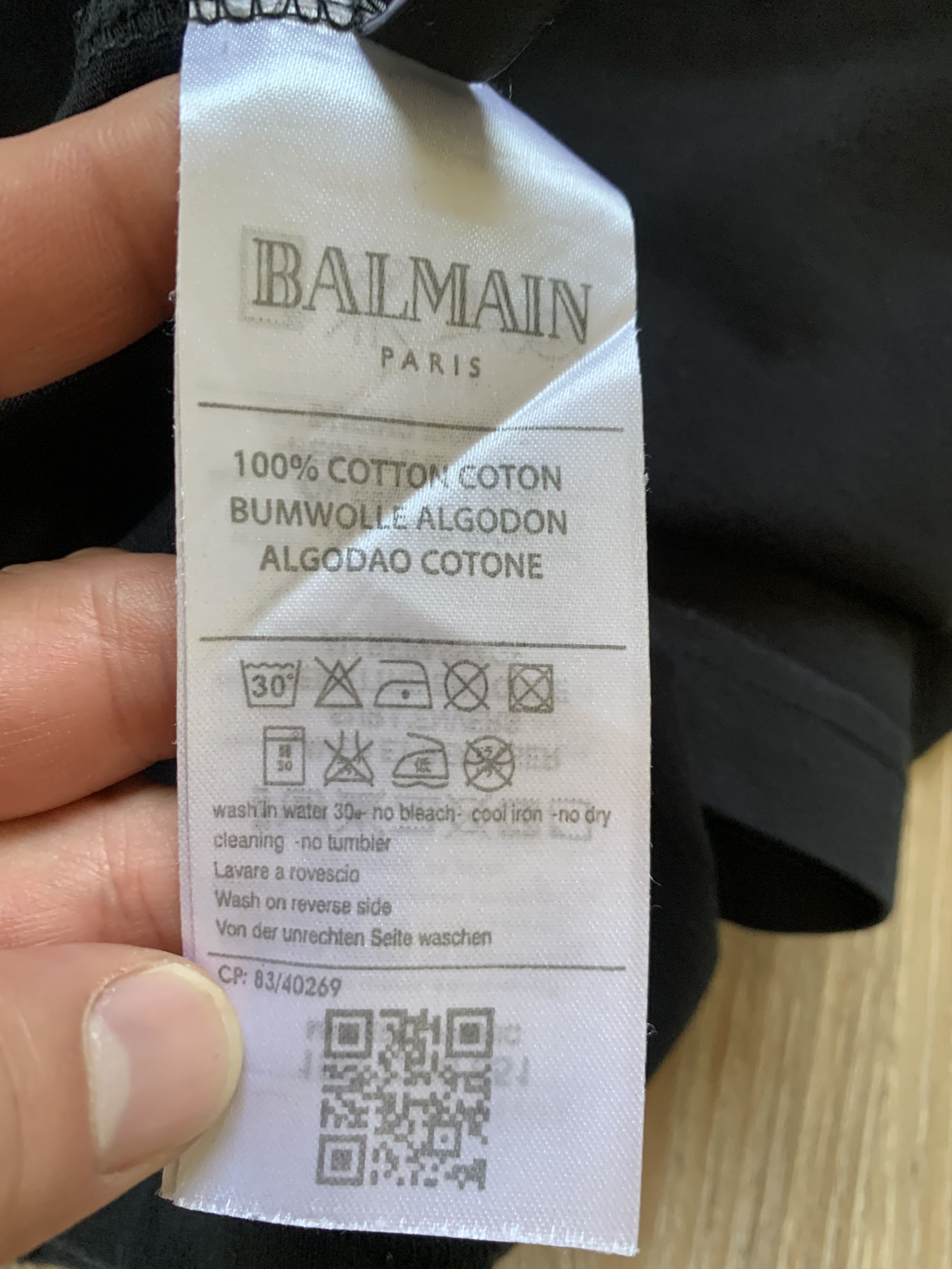 Pierre Balmain Balmain Black Short Sleeve T Shirt Size US L / EU 52-54 / 3 - 10 Thumbnail