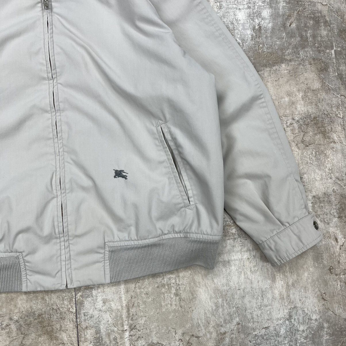 Burberry × Vintage BURBERRY LIGHT BOMBER JACKET GREY LOGO Size US M / EU 48-50 / 2 - 4 Thumbnail