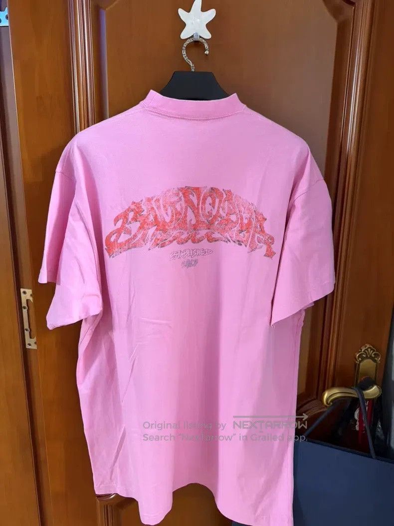 Balenciaga Balenciaga Flame Short-Sleeve Tee Size US M / EU 48-50 / 2 - 2 Thumbnail