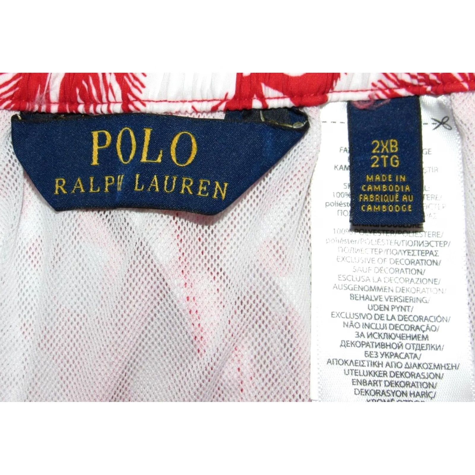 Ralph Lauren Polo RALPH LAUREN Red Tropical Fish Printed 9" Swim Trunks Shorts 2XB Mens Swim Trunks Short 2XB Red Tropical Fish Polo RALPH LAUREN Size US XXL / EU 58 / 5 - 4 Thumbnail
