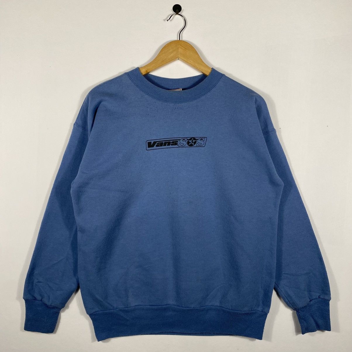 Vintage Vintage 90's VANS SAS Surfing Magazine Graphic Sweatshirt Size US M / EU 48-50 / 2 - 3 Thumbnail