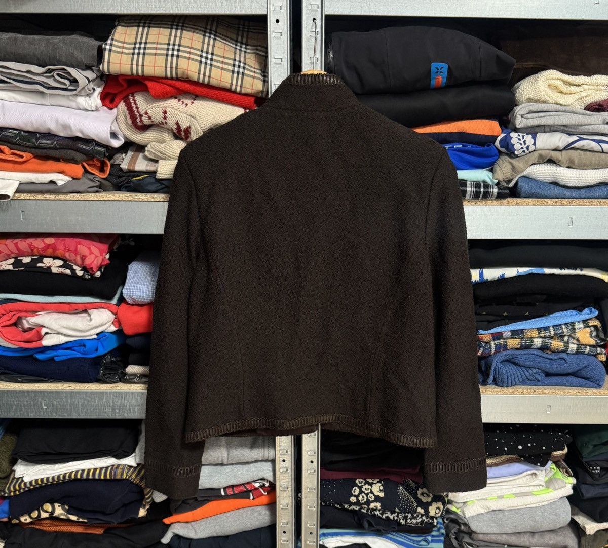 St. John ST.JOHN by Marie Gray 10USA zip brown blazer wool jacket Size L / US 10 / IT 46 - 15 Thumbnail