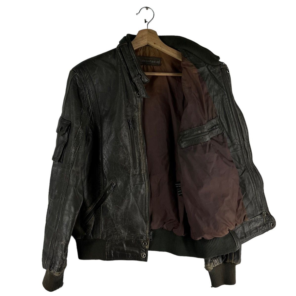 Japanese Brand 🔥VINTAGE BIKER LEATHER JACKET SIEINMARK JAPAN MADE Size US S / EU 44-46 / 1 - 9 Thumbnail