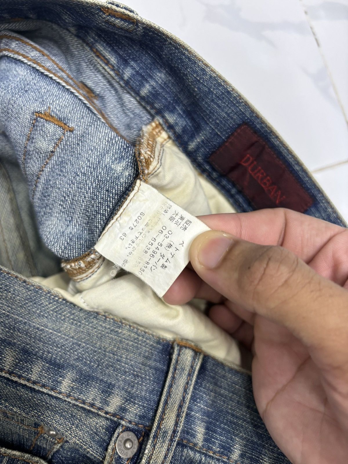 Yohji Yamamoto 🔥D’URBAN RUSTY DENIM MUD WASH LOOSE FIT JEANS Size US 32 / EU 48 - 13 Thumbnail