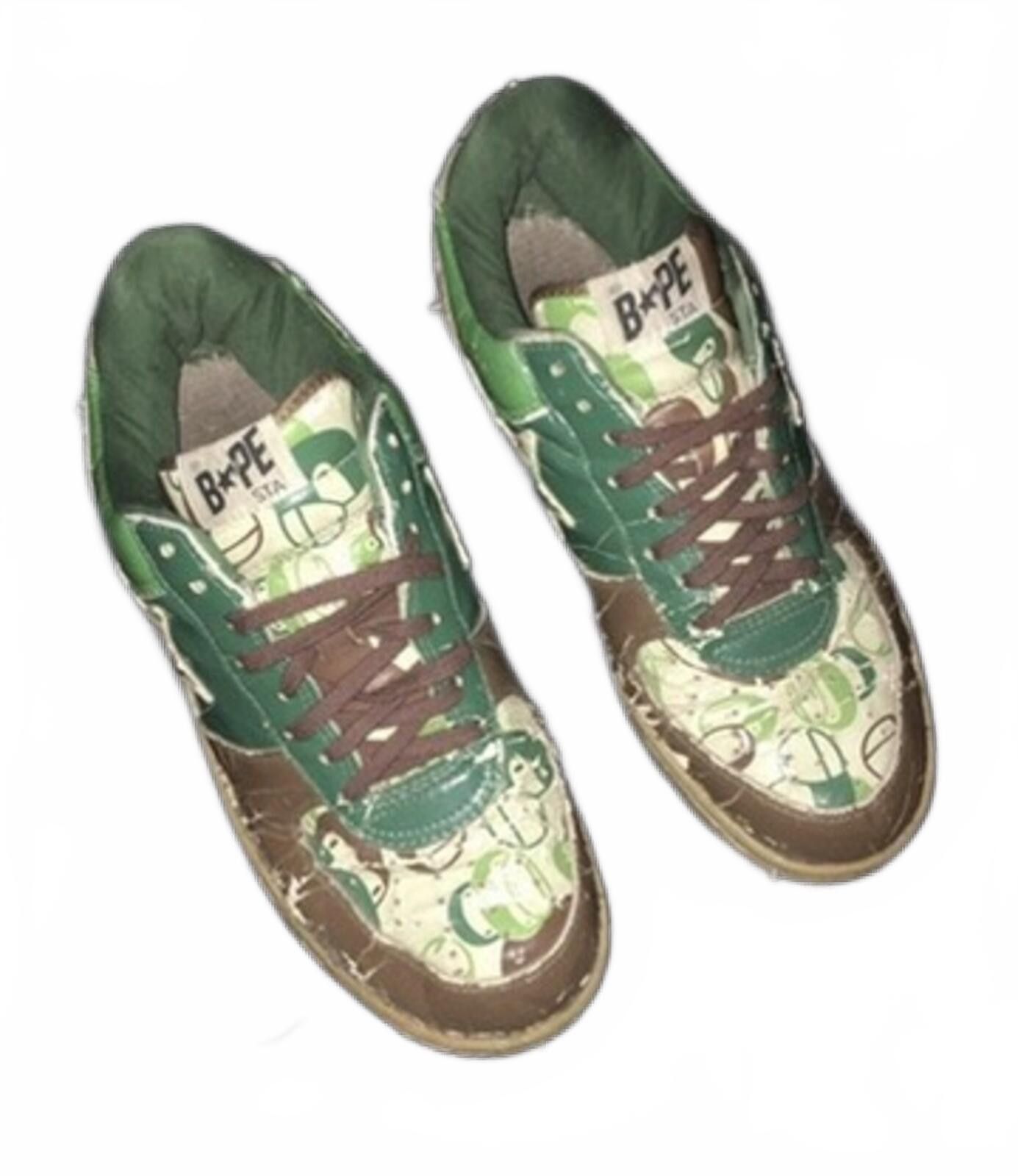Bape BAPE Sta x Baby Milo Camo Nigo Era Sneakers US 11 Size US 11 / EU 44 - 2 Thumbnail