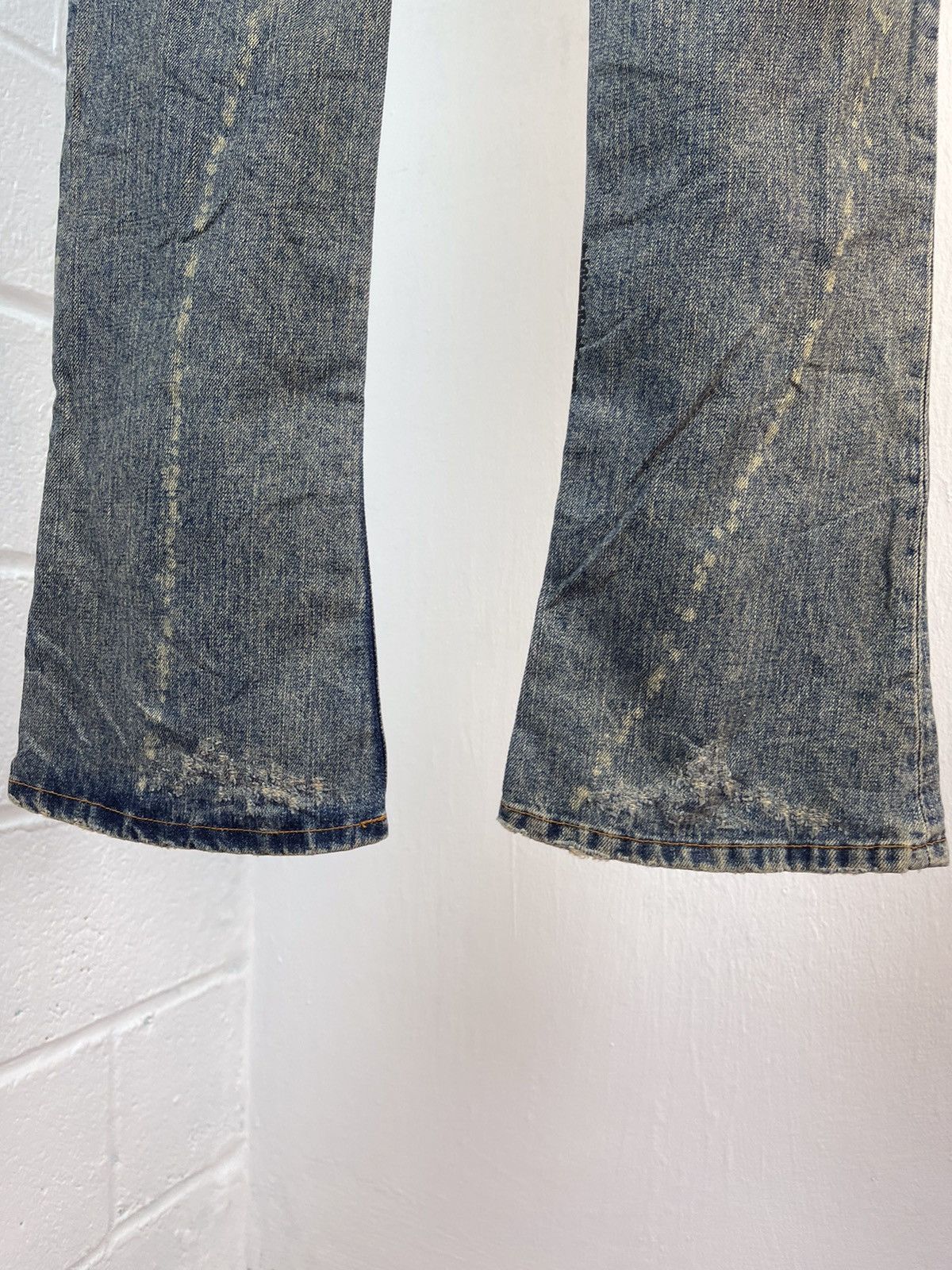 If Six Was Nine × KMRii × Le Grande Bleu (L.G.B.) TruePiece IFSIXWASNINE MUD MAX FLARE DENIM Size US 29 - 14 Thumbnail