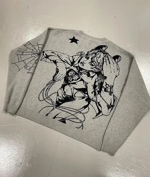 image of Women's Vintage Knit Sweaters in White (Size Medium)