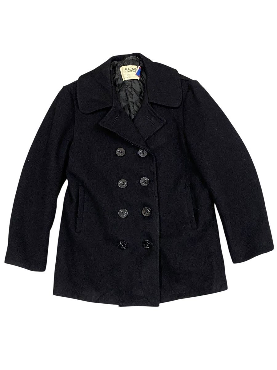 Schott Leather pea coat 740n jacket | Grailed