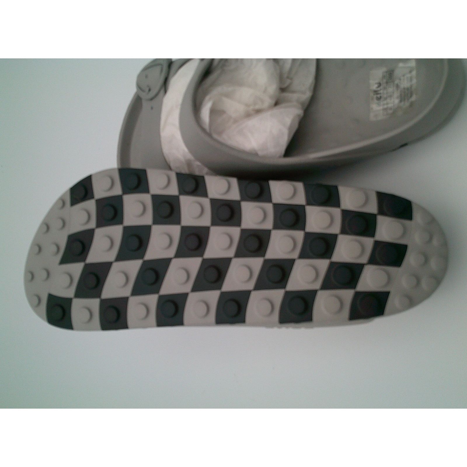 Other CCILU Horizon Check Sandal Size 8 Gray and Black Size US 8 / IT 38 - 9 Thumbnail