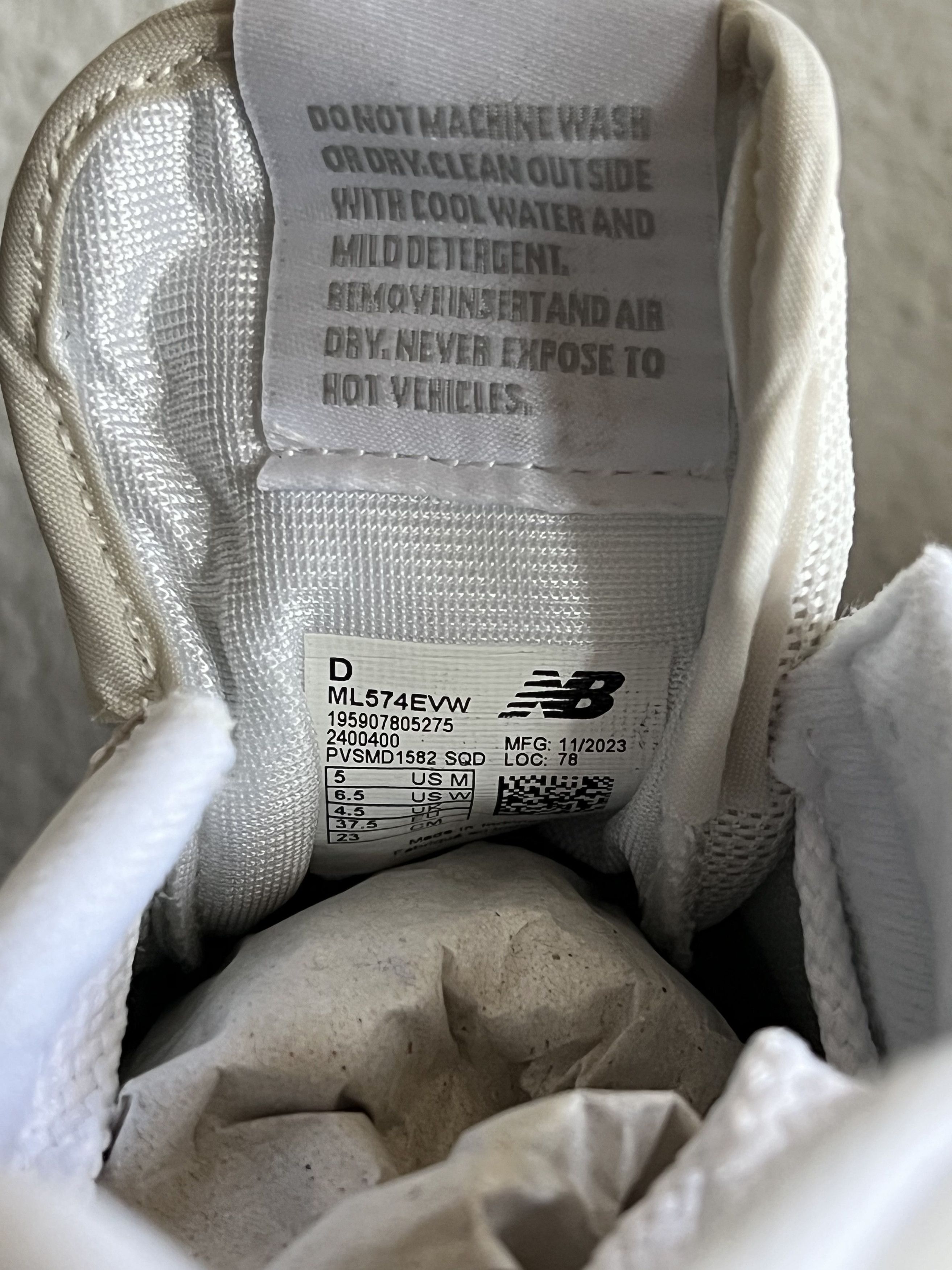 New Balance New Balance Core Classic 574 Cream Size US 6.5 / IT 36.5 - 6 Thumbnail