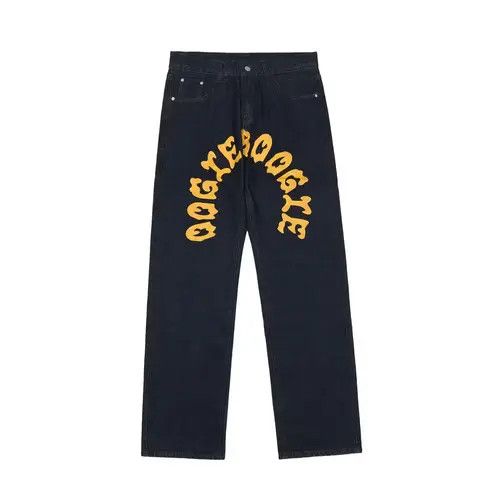 Jean GHOST Painted Graphic Blue Denim Jeans Size US 32 / EU 48 - 2 Thumbnail
